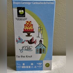 Cricut Tie the Knot Wedding - Complete Box w/ Cartridge, Manual, Overlay